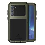 For Samsung Galaxy S23+ 5G LOVE MEI Metal Shockproof Life Waterproof Dustproof Phone Case(Army Green)