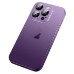 For iPhone 14 Pro Max Skin Feel Frosted Gradient Phone Case(Purple)