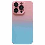 For iPhone 12 Skin Feel Gradient Phone Case(Pink + Blue)