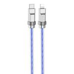 hoco U113 PD 20W USB-C/Type-C to 8 Pin Silicone Data Cable, Length: 1m(Blue)