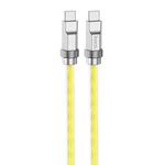 hoco U113 100W USB-C/Type-C to USB-C/Type-C Silicone Data Cable, Length: 1m(Gold)