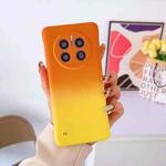 For Huawei Mate 50 Pro Frameless Skin Feel Gradient Phone Case(Orange Yellow)