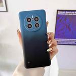 For Huawei Mate 50 Pro Frameless Skin Feel Gradient Phone Case(Blue Black)