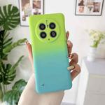 For Huawei Mate 50 Pro Frameless Skin Feel Gradient Phone Case(Green Blue)