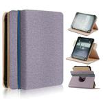 For 6 inch Rotating Universal Leather Tablet Case(Purple)