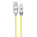 hoco U113 100W USB to USB-C/Type-C Silicone Fast Charging Data Cable, Length: 1m(Gold)