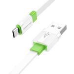 Borofone BX89 USB to Micro USB Union 2.4A Charging Data Cable, Length:1m(White Green)