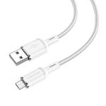 Borofone BX90 USB to Micro USB Cyber 2.4A Charging Data Cable, Length:1m(White)