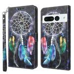 For Google Pixel 7 Pro 5G 3D Painted Leather Phone Case(Colorful Dreamcatcher)