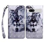 For Google Pixel 7a 5G 3D Painted Leather Phone Case(Husky)