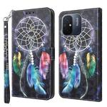 For Xiaomi Redmi 11A 3D Painted Leather Phone Case(Colorful Dreamcatcher)