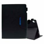 For iPad mini 6 Suede Cross Texture Magnetic Clasp Leather Tablet Case(Black)