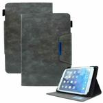 For 10 inch Suede Cross Texture Magnetic Clasp Leather Tablet Case(Grey)