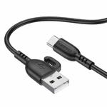 Borofone BX91 USB to Type-C Symbol 3A Charging Data Cable, Length:1m(Black)