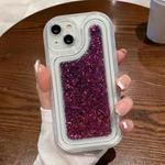 For iPhone 14 Pro Max Chameleon Sequins Epoxy Phone Case(Red)