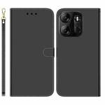 For Tecno Spark Go 2023 / Pop 7 Pro Imitated Mirror Surface Horizontal Flip Leather Phone Case(Black)