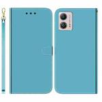For Motorola Moto G13 / G23 / G53 Imitated Mirror Surface Horizontal Flip Leather Phone Case(Blue)