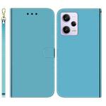 For Xiaomi Redmi Note 12 Pro 5G Imitated Mirror Surface Horizontal Flip Leather Phone Case(Blue)