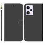 For Xiaomi Redmi Note 12 Pro 5G Imitated Mirror Surface Horizontal Flip Leather Phone Case(Black)
