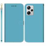 For Xiaomi Redmi Note 12 Pro+ Imitated Mirror Surface Horizontal Flip Leather Phone Case(Blue)