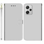 For Xiaomi Redmi Note 12 Pro+ Imitated Mirror Surface Horizontal Flip Leather Phone Case(Silver)