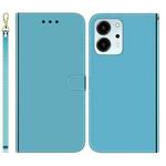 For Honor 80 SE Imitated Mirror Surface Horizontal Flip Leather Phone Case(Blue)