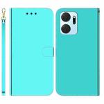 For Honor X7A Imitated Mirror Surface Horizontal Flip Leather Phone Case(Mint Green)