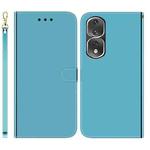 For Honor 80 Pro Imitated Mirror Surface Horizontal Flip Leather Phone Case(Blue)