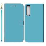 For Sony Xperia 10 IV 2023 Imitated Mirror Surface Horizontal Flip Leather Phone Case(Blue)