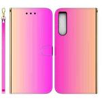 For Sony Xperia 10 IV 2023 Imitated Mirror Surface Horizontal Flip Leather Phone Case(Gradient Color)