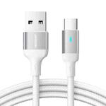 JOYROOM S-UC027A10 Extraordinary Series 3A USB-A to USB-C / Type-C Fast Charging Data Cable, Cable Length:1.2m(White)