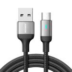 JOYROOM S-UM018A10 Extraordinary Series 2.4A USB-A to Micro USB Fast Charging Data Cable, Cable Length:2m(Black)