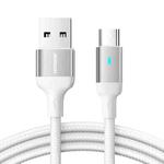 JOYROOM S-UM018A10 Extraordinary Series 2.4A USB-A to Micro USB Fast Charging Data Cable, Cable Length:2m(White)