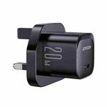 JOYROOM JR-TCF02 PD Type-C 20W Mini Charger, Plug:UK Plug(Black)