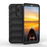 For Huawei Mate 10 Lite Magic Shield TPU + Flannel Phone Case(Black)