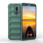 For Huawei Mate 10 Lite Magic Shield TPU + Flannel Phone Case(Dark Green)