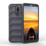 For Huawei Mate 10 Lite Magic Shield TPU + Flannel Phone Case(Dark Grey)