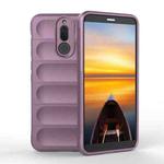 For Huawei Mate 10 Lite Magic Shield TPU + Flannel Phone Case(Purple)