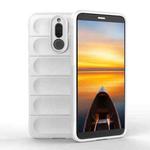 For Huawei Mate 10 Lite Magic Shield TPU + Flannel Phone Case(White)