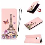 For Huawei Mate 20 Pro 3D Painting Horizontal Flip Leather Case with Holder & Card Slot & Lanyard(Iron Tower)
