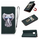 For Huawei Mate 20 Pro 3D Painting Horizontal Flip Leather Case with Holder & Card Slot & Lanyard(Elephant)