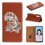 For Huawei nova 6 3D Painting Horizontal Flip Leather Case with Holder & Card Slot & Lanyard(Dog)
