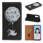 For Huawei nova 6 3D Painting Horizontal Flip Leather Case with Holder & Card Slot & Lanyard(Spaceman)