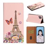 For Huawei nova 6 SE / P40 Lite 3D Painting Horizontal Flip Leather Case with Holder & Card Slot & Lanyard(Iron Tower)