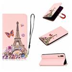 For Huawei P20 3D Painting Horizontal Flip Leather Case with Holder & Card Slot & Lanyard(Iron Tower)