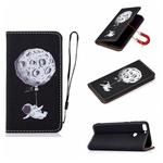 For Huawei Enjoy 7s 3D Painting Horizontal Flip Leather Case with Holder & Card Slot & Lanyard(Spaceman)