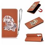 For Huawei Honor 20 3D Painting Horizontal Flip Leather Case with Holder & Card Slot & Lanyard(Dog)