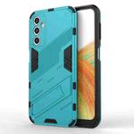 For Samsung Galaxy A24 5G / A24 4G Punk Armor 2 in 1 PC + TPU Shockproof Phone Case with Invisible Holder(Blue)