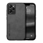 For Xiaomi Redmi Note 12 Pro Speed Lamba Skin Feel Magnetic Leather Phone Case(Dark Grey)