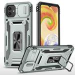 For Samsung Galaxy M13 5G / A04 Armor PC + TPU Camera Shield Phone Case(Grey)